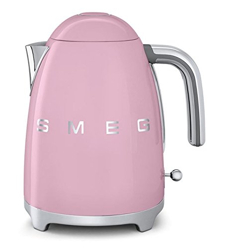 Smeg KLF01PKUS 50's Retro Style Aesthetic Electric Kettle, Pink