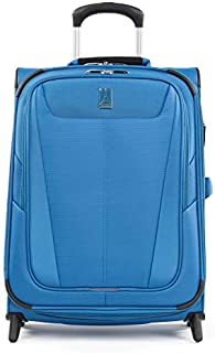 Travelpro Maxlite 5-Softside Lightweight Expandable Upright Luggage, Azure Blue, Carry-On 20-Inch