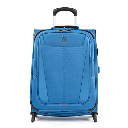 Travelpro Maxlite 5-Softside Lightweight Expandable Upright Luggage, Azure Blue, Carry-On 20-Inch