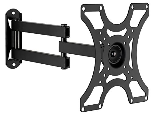 Mount-It! TV Wall Mount Bracket with Full Motion Arm Fits 13-42 Flat Screen TVs VESA 75, 100, 200, 55lb Weight Capacity WITH 15