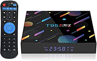 Android 10.0 4K TV Box,Xgody T95 4GB RAM 128GB ROM Smart TV Box Allwinner H616 Quad-core 64bit,Support Dual WiFi 2.4GHz/5GHz/ 6K UHD/ 3D/ H.265 Streaming Media Players Decode 6K