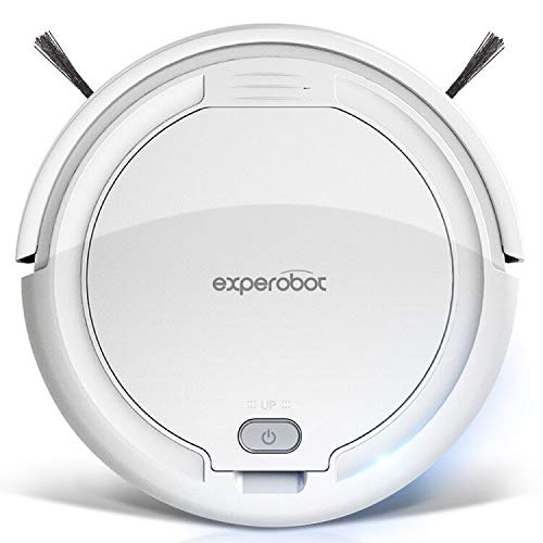 Experobot Robotic Vacuum Cleaner,K5AV Mini Robot Vacuum Cleaner,Automatic Cleaner Hardwood Floor Robot Cleaner.Pet Hair Robotic Vacuum Cleaner,Household Cleaner Robot (White)