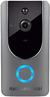 Smart Wireless WiFi Video Doorbell hd Security Camera with pir Motion Detection Night Vision Two-Way Talk and Real-time Video 2.4Ghz WiFi ¡­