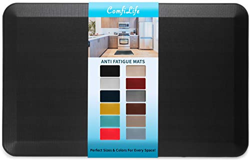 ComfiLife Anti Fatigue Floor Mat  3/4 Inch Thick Perfect Kitchen Mat, Standing Desk Mat  Comfort at Home, Office, Garage  Durable  Stain Resistant  Non-Slip Bottom (20