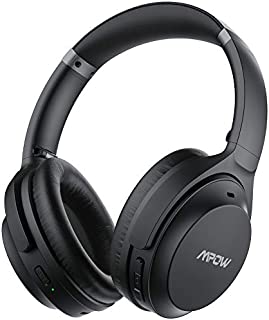 Mpow H12 IPO Active Noise Cancelling Headphones, Bluetooth Headphones Over Ear with Type C, CVC 8.0 Mic, 40Hrs, HiFi Deep Bass, Wired and Wireless Headphones for Kids, Adults, Online Class, Office