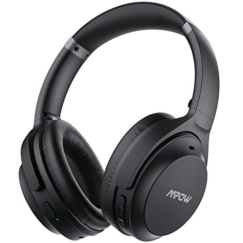 Mpow H12 IPO Active Noise Cancelling Headphones, Bluetooth Headphones Over Ear with Type C, CVC 8.0 Mic, 40Hrs, HiFi Deep Bass, Wired and Wireless Headphones for Kids, Adults, Online Class, Office