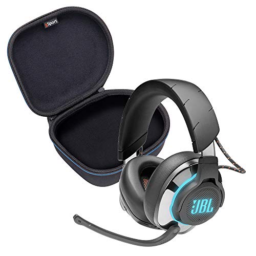 JBL Quantum 800 Wireless Over-Ear Performance Gaming Headphone Bundle with gSport Deluxe Travel Case (Black)