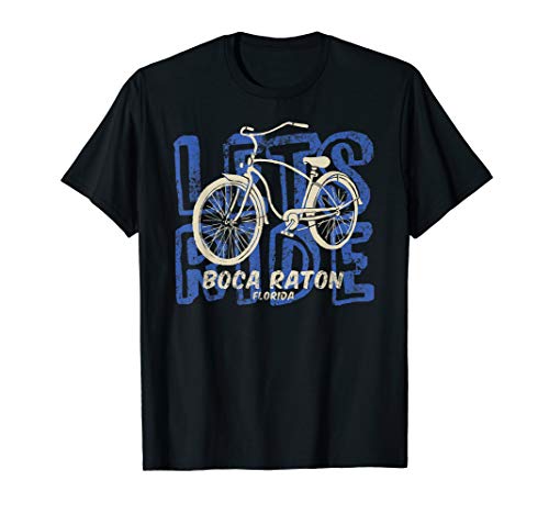 Lets Ride - Beach Cruiser Cycling Boca Raton Florida T-Shirt