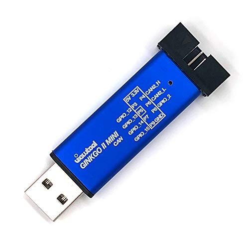 ViewTool Ginkgo2 Mini USB to CAN Bus Adapter Support Windows/Linux/Mac/Android/Raspberry Pi with SPI/ADC/DAC/GPIO