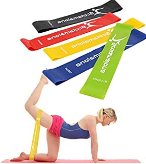 Resistance Bands Set Exercise Workout Loop Bands Booty Bands for Legs and Butt, Yoga,Home ,Fitness, Stretching,Physical Therapy, Pilates Flexbands