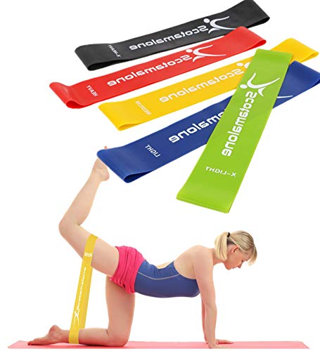 Resistance Bands Set Exercise Workout Loop Bands Booty Bands for Legs and Butt, Yoga,Home ,Fitness, Stretching,Physical Therapy, Pilates Flexbands