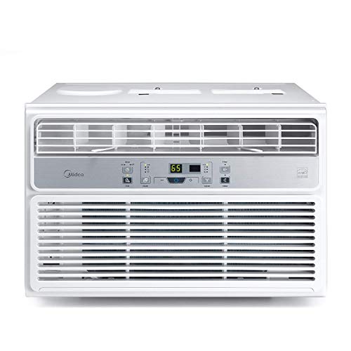 MIDEA EasyCool Window Air Conditioner - Cooling, Dehumidifier, Fan with remote control - 6,000 BTU, Rooms up to 250 Sq. Ft. (MAW06R1BWT Model)