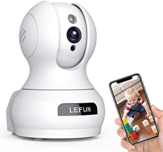 Baby Monitor WiFi Smartphone, Lefun WiFi Baby Monitor with Camera and Audio, Pet Camera with Cloud Storage Two Way Audio Remote Viewing Pan Tilt Zoom Night Vision Motion Detect for Indoor Home