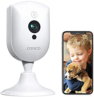 Baby Monitor, Conico 1080P Home Security Indoor Camera with Sound Motion Detection IR Night Vision, Pet Camera with 2- Way Audio 8X Zoom, WiFi Camera Cloud Service Compatible with Alexa