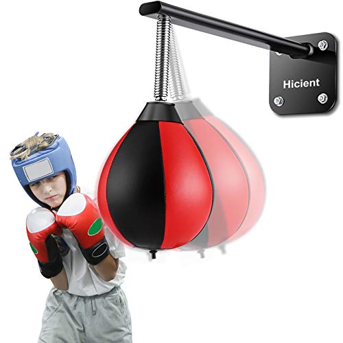 Hicient Speed Punching Bag Wall-MountedBoxing with Spring, Reflex Ball Boxing Reflex Ball Great for Relief Stress and Exercise Fun for Men Women Kids