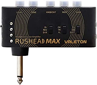 Valeton Rushead Max USB Chargable Portable Pocket Guitar Headphone Amp Carry-On Bedroom Plug-In Multi-Effects