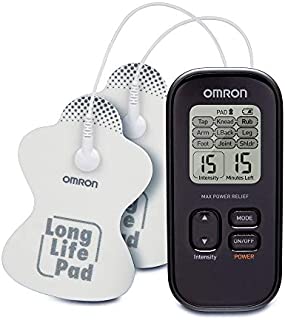 OMRON Max Power Relief TENS Unit Muscle Stimulator, Simulated Massage Therapy for Lower Back, Arm, Shoulder, Leg, Foot, and Arthritis Pain, Drug-Free Pain Relief (PM500)