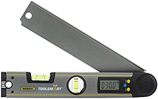 General Tools TS02 ToolSmart Bluetooth Connected Digital Angle Finder, Protractor, Level and 10.5-Inch Ruler