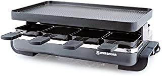 Swissmar Classic 8 Person Anthracite Raclette with Cast Aluminum Grill Plate