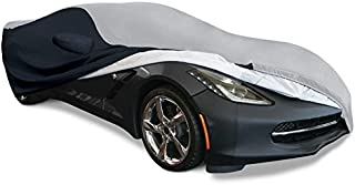 2014-2019 C7 Stingray, Z51, Z06, Grand Sport Corvette Ultraguard Plus Car Cover - Indoor/Outdoor Protection (Gray/Black)