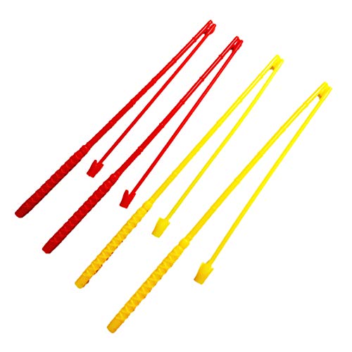 Haktoys Replacement Fishing Poles Kit Rods Set (Pack of 4) Non-magnetic Poles Works with Haktoys Fishing Games and other Compatible Fishing Board Games