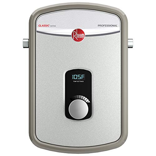 Rheem RTEX-08 8kW 240V Tankless Electric Water Heater, Gray