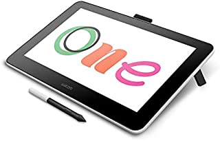 Wacom DTC133W0A One Digital Drawing Tablet with Screen, 13.3 Inch Graphics Display for Art and Animation Beginners