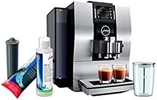 Jura Z6 Automatic Coffe Machine Aluminium Set with Smart Water Filter, Milk System Cleaner and Milk Container