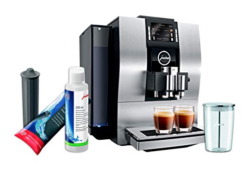 Jura Z6 Automatic Coffe Machine Aluminium Set with Smart Water Filter, Milk System Cleaner and Milk Container