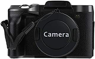 LVHE 16 Mega Pixels Digital Camera Vlogging Flip Selfie Camera Full HD 1080P Camera with 2.4 inch LCD Screen Camera for Family Gathering/Indoor/Outdoor/Travel/Selfie (Black)