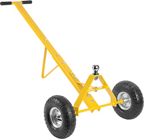 JEGS Trailer Dolly | 600 LBS Capacity | 1-7/8  Hitch Ball | Yellow Powder Coated Steel