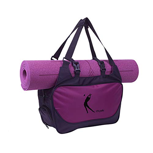 CH.yishi Gym Bag with Yoga Mat HolderYoga Mat Bags Fits All Your Stuff for Women17.7