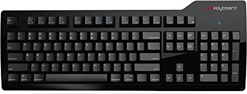 Das Keyboard Model S Professional Mechanical Keyboard for Mac - High Performance Clicky Tactile Feedback - Enhanced 104 Key Layout - Laser Etched Keycaps to Prevent Fading - Cherry MX Blue Switches - Ultra Sleek Design