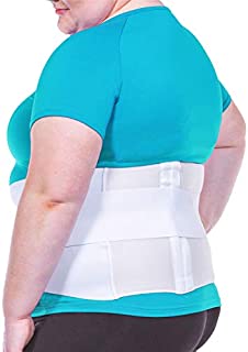 BraceAbility Plus Size 5XL Bariatric Back Brace - Obese Support Girdle for Lower Lumbar Back Pain in Big and Tall, Extra Large, Heavy or Overweight Men and Women (Fits 67