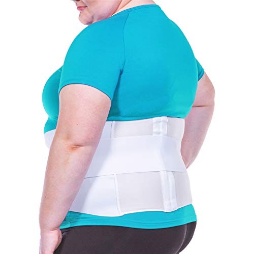 BraceAbility Plus Size 5XL Bariatric Back Brace - Obese Support Girdle for Lower Lumbar Back Pain in Big and Tall, Extra Large, Heavy or Overweight Men and Women (Fits 67