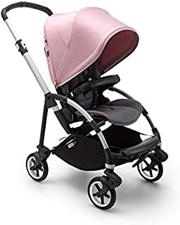 Bugaboo Bee 6 Stroller - Lightweight, Compact and Easy to Fold Stroller for Travel and City Life. Easy to Steer. The Most Popular Lightweight Stroller - Grey Melange/Pink