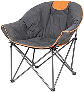 Suntime Leisure Moon Folding Camping Chair Stable and Portable to CarryOrange