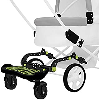 Universal Stroller Glider Board for Kids | Latch System for Easy Setup | Supports up to 70 lbs. | Reinforced Stand Board with Non-Slip Adhesive, Higher and Wider Feet Clearance