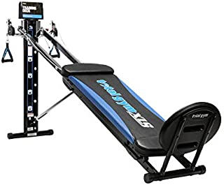 Total Gym XLS Men/Women Universal Total Body Training Home Gym Workout Machine with Squat Stand, Leg Pull, 2 Ankle Cuffs, and Exercise Chart