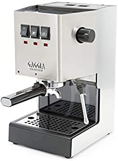 Gaggia RI9380/46 Classic Pro Espresso Machine, Solid, Brushed Stainless Steel