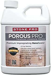 StonePro  Porous Pro Sealer (1 Quart  32 Fl Oz) (For Sealing Travertine, Limestone, Marble & Porous Stone)