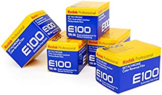 5 Pack of Kodak Professional Ektachrome E100 Color Film (35mm, 36 Exposures)