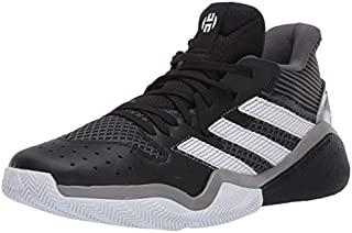 adidas mens Harden Stepback Basketball Shoe, Core Black/Grey Six/Ftwr White, 8.5 US