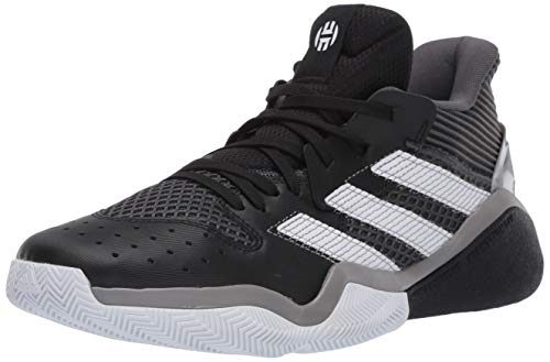 adidas mens Harden Stepback Basketball Shoe, Core Black/Grey Six/Ftwr White, 8.5 US