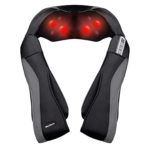 MaxKare Shiatsu Neck Shoulder Massager Electric Back Massage with Heat Kneading Massage for Shoulder, Legs, Use in Office and Home