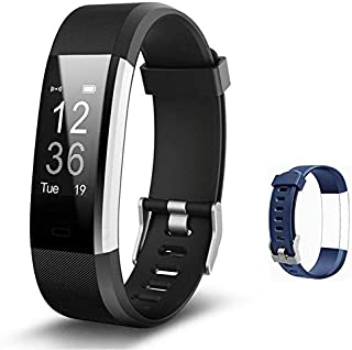 Lintelek Fitness Tracker - Activity Tracker with Heart Rate Monitor, Smart Fitness Watch with Sleep Monitor, Step Counter, Calorie Counter, Pedometer Watch for Women Men and Gift