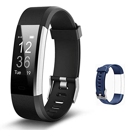 Lintelek Fitness Tracker - Activity Tracker with Heart Rate Monitor, Smart Fitness Watch with Sleep Monitor, Step Counter, Calorie Counter, Pedometer Watch for Women Men and Gift