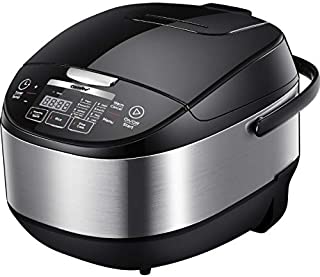 COMFEE' 5.2Qt (20 cups Cooked) Asian Style Programmable All-in-1 Multi Cooker, Rice Cooker, Slow cooker, Steamer, Sauté, Yogurt maker, Stewpot with 24 Hours Delay Timer and Auto Keep Warm Functions