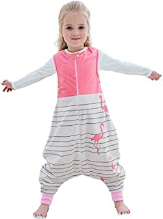 MICHLEY Baby Sleeping Bag Sack with Feet Spring Winter Swaddle Wearable Blanket Sleeveless Nightgowns for Infant Toddler, 1-3T, Pink Bird