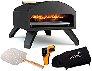 Bertello Outdoor Pizza Oven + Pizza Peel + Weatherproof Cover + Therm - Combo